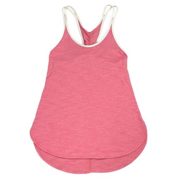 LULULEMON What The Sport Singlet II  Heathered Pink Womens Size 0 - Picture 4 of 7